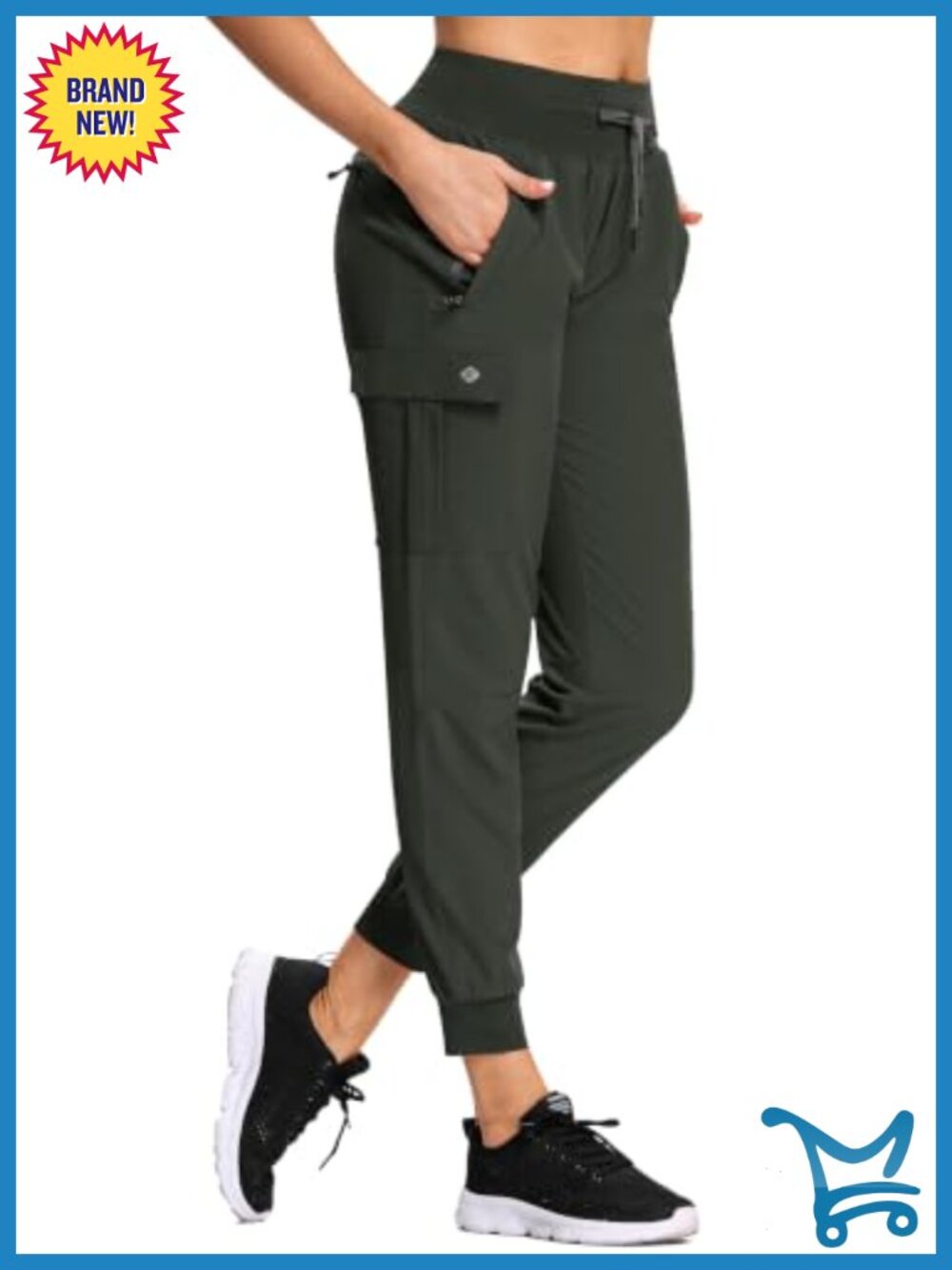 Women's Hiking Joggers Lightweight Quick Dry Cargo Pants UPF 50+ with Pockets